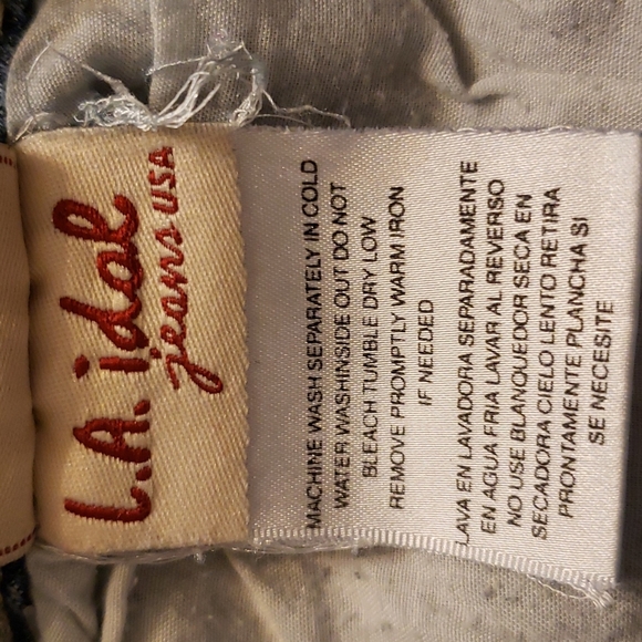 LA Idol White Lace Embellished Boot Cut Jeans Swarovski Crystals Luxury Summer - Picture 6 of 16